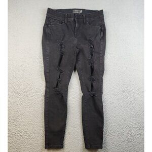 TORRID Bombshell Skinny Premium Stretch Jeans Womens 12 Short Distress High Rise